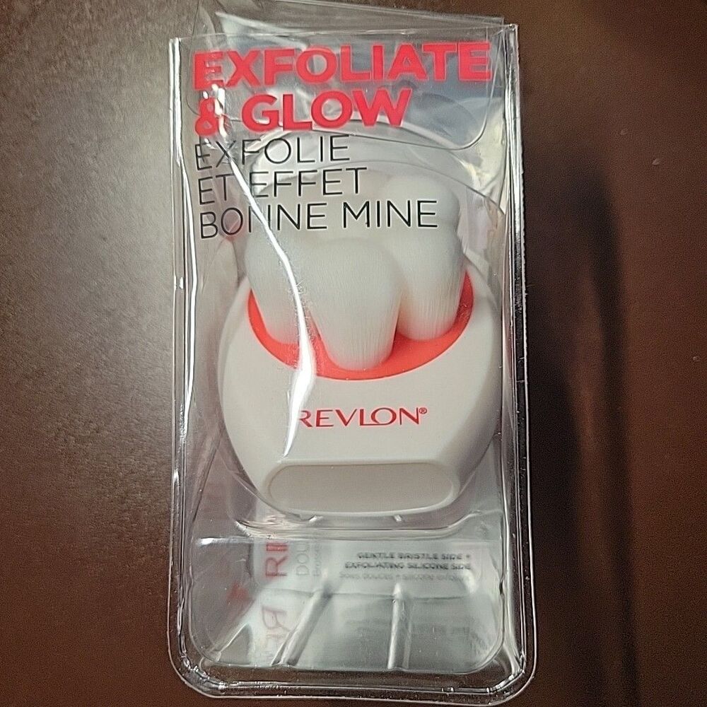 Revlon Exfoliate & Glow Double Sided Cleansing Brush - New in Package - Picture 3 of 6
